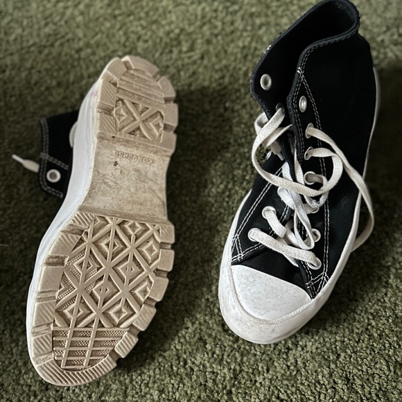 High top. Thick sole. Converse black - Picture 5 of 7